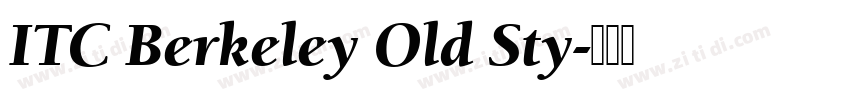 ITC Berkeley Old Sty字体转换
